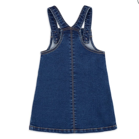 NWT Girls Denim Overall Dress - Picture 2 of 7